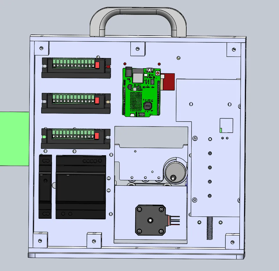 CAD model, back side
