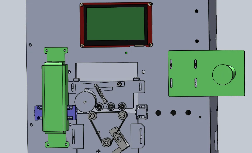 CAD model, front side